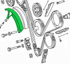 Timing chain tensioning lever (A 117 050 04 15), Mercedes (M117___)
